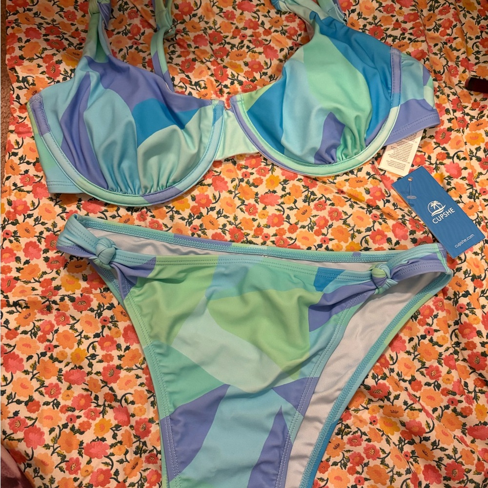 Colorful Geometric Bikini Set